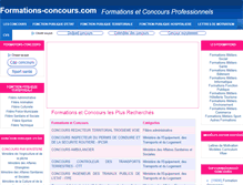 Tablet Screenshot of formations-concours.com